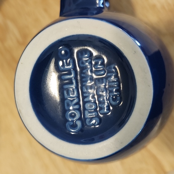Corelle blue stoneware mugs set of 6 - Picture 4 of 4